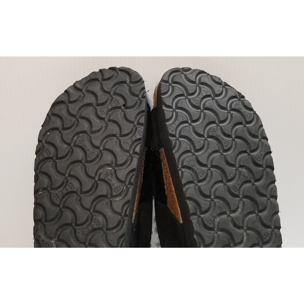 Papillio by Birkenstock Daytona Shearling Sandal Black Fuzzy Slide Sz EU 39 US 8 - Picture 12 of 13